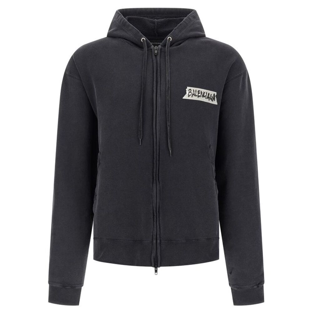 Balenciaga Black Cotton Men's Sweatshirt
